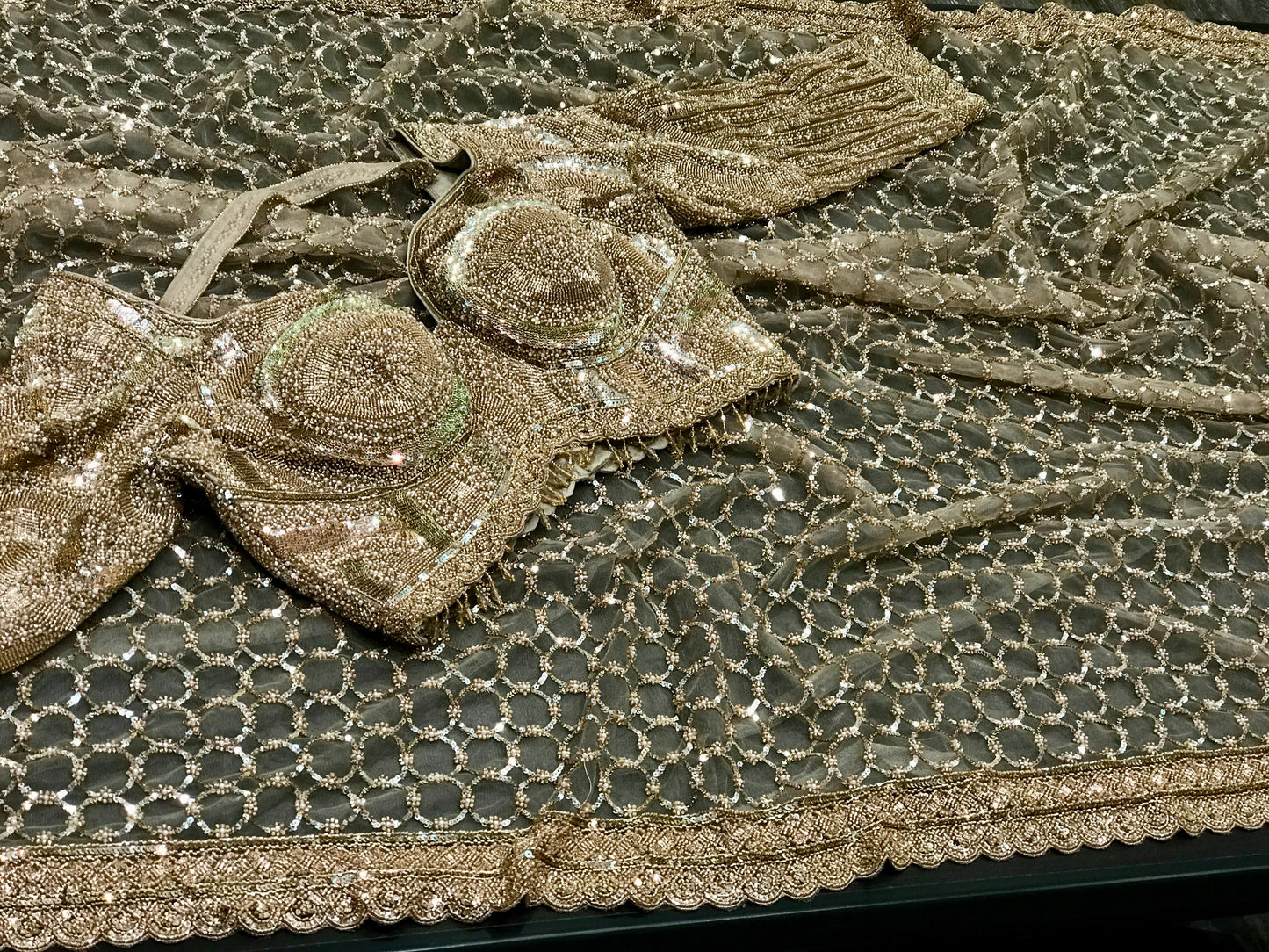 Gold net saree designer sarees blouse designer sari