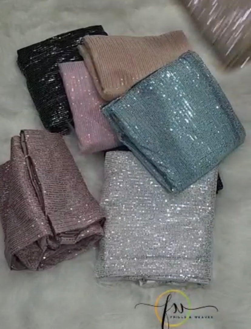 Sequence partywear beautiful saree