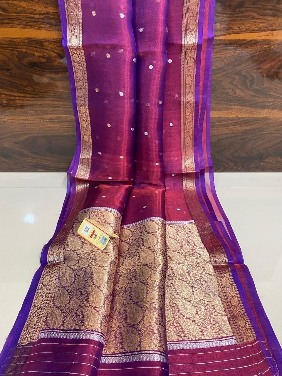 Banarsi kora saree tissue handloom sarees blouse