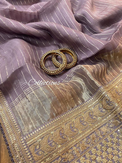 Malaiva organza silk saree Indian sari