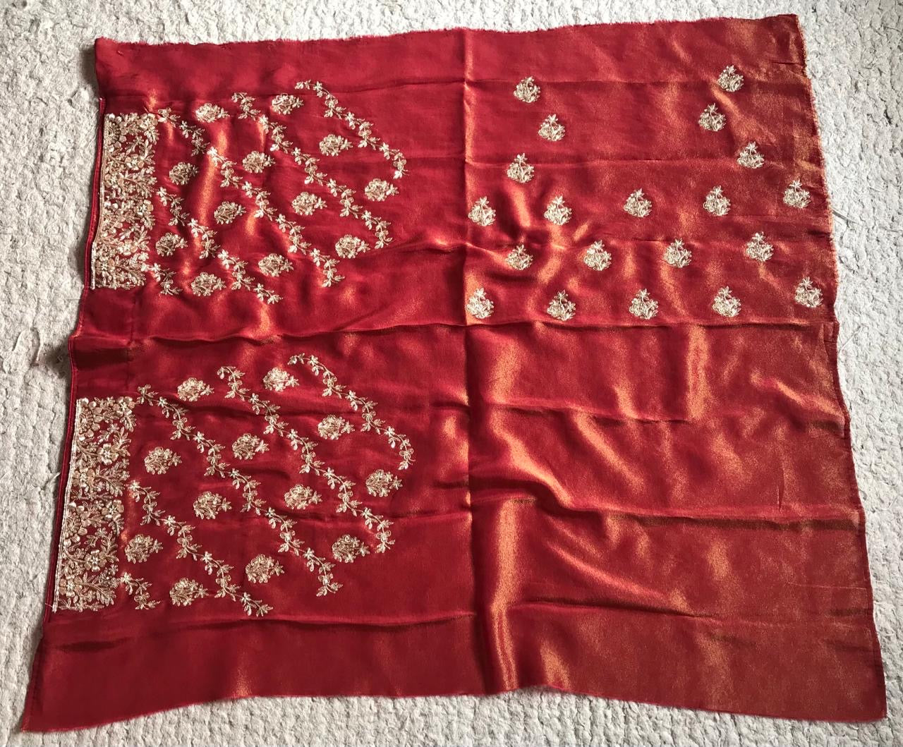 Bridal Wedding Saree Red Sari