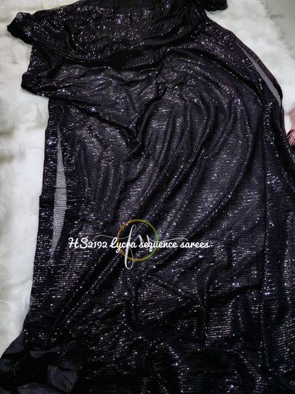 Celebs sequins partywear sexy sarees