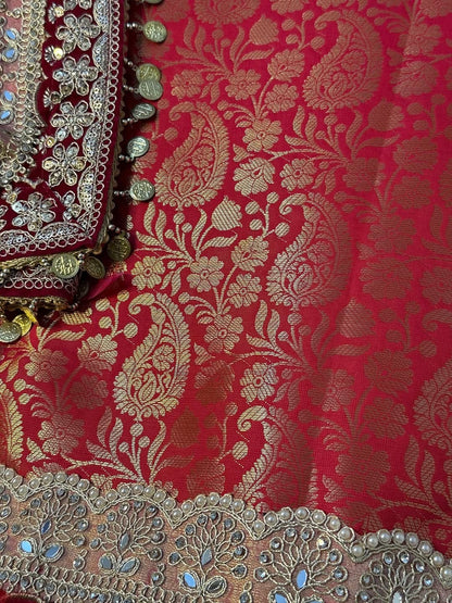 Katan silk saree Banarsi silk sarees Indian sari blouse
