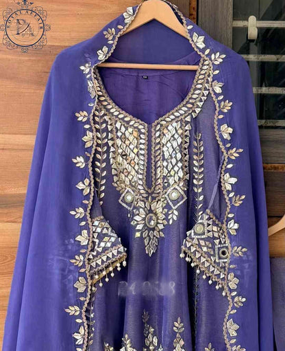 Tissue stitched dress gottapatti dress Partywear dresses for women