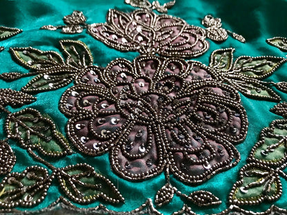 Shimmer tissue silk saree handmade sari blouse