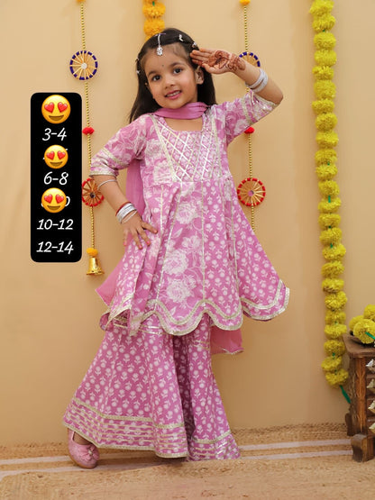 Rivi kids dress kids girl sharara dress