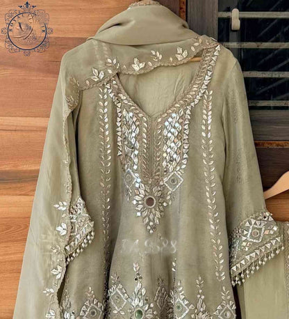 Tissue stitched dress gottapatti dress Partywear dresses for women