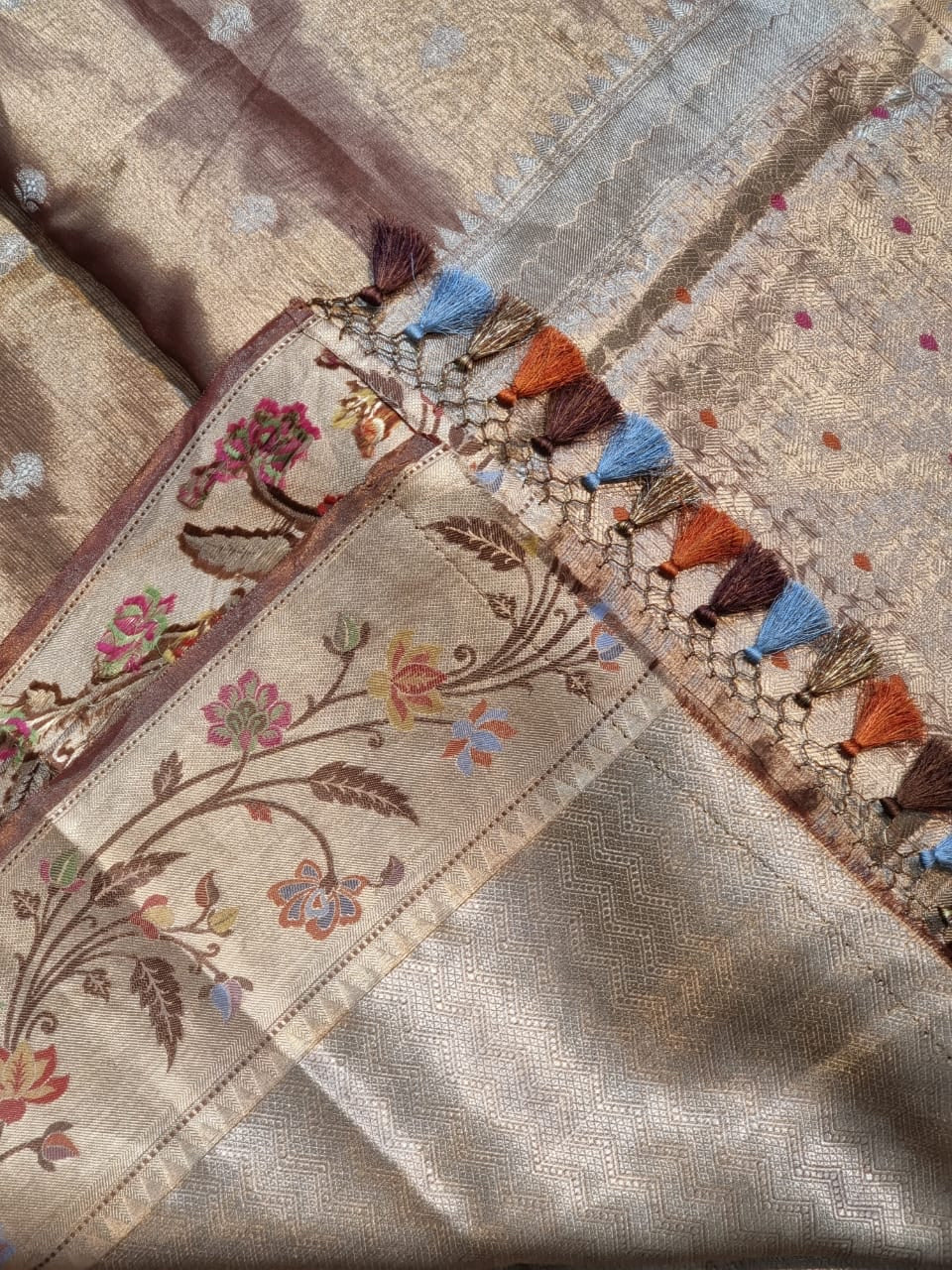 Lavita organza double tissue sarees