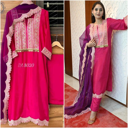 Rehmana silk suit Indian Salwar kameez Pakistani traditional dress