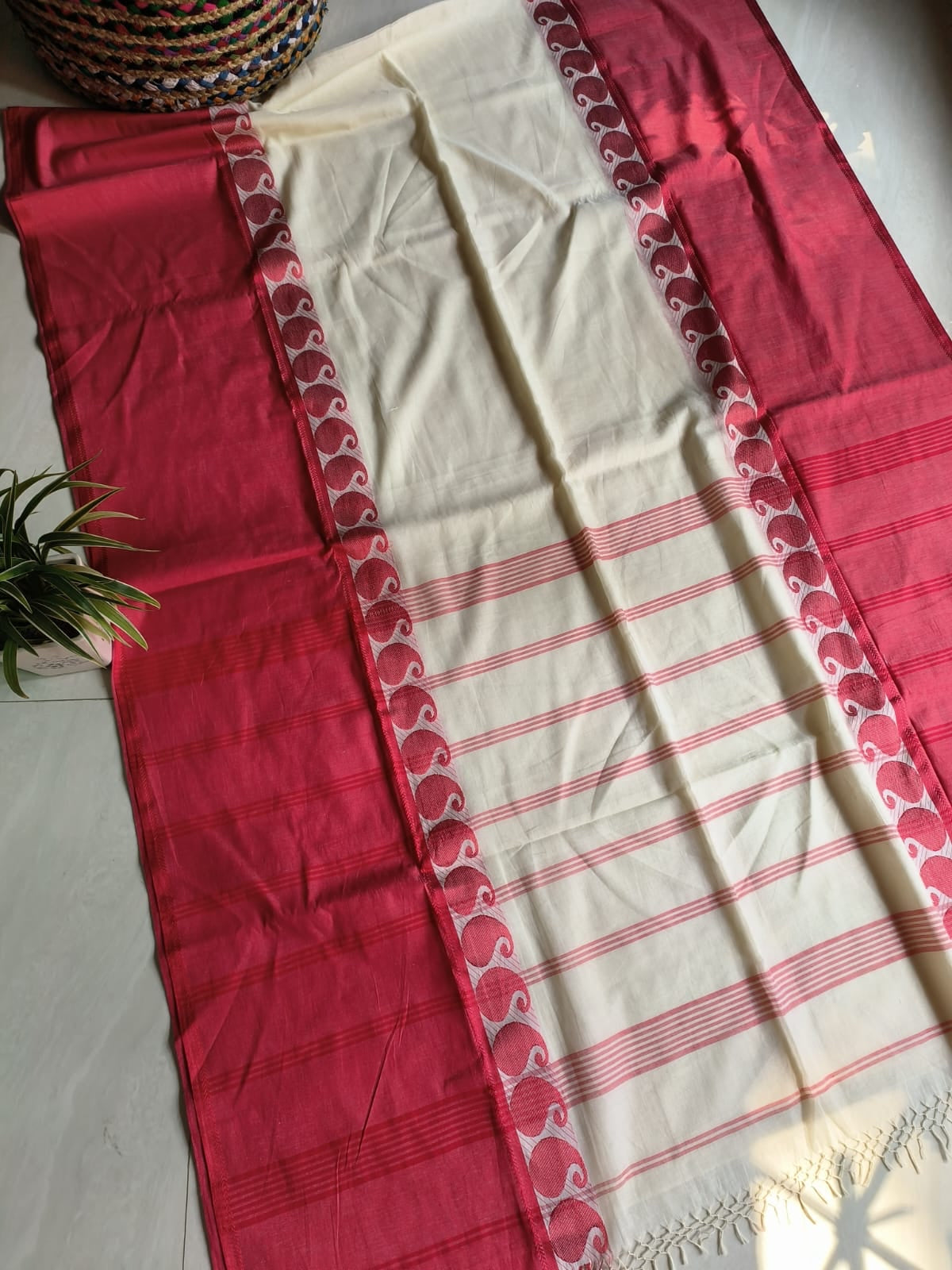 Mahii Bengal cotton handwoven saree