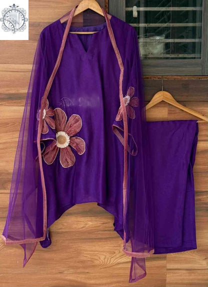 Floral silk stitched designer dress Partywear dress Indian dresses