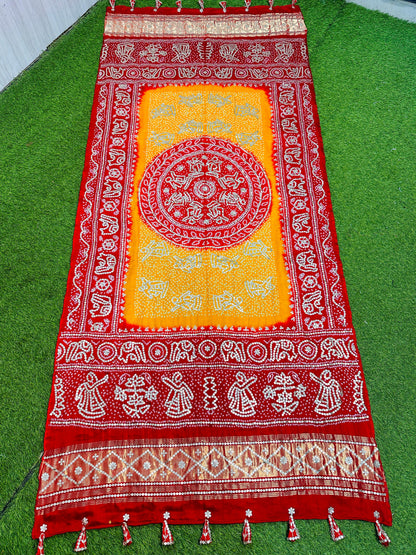 Bandhani dupatta gajji silk dupatta traditional dupatta