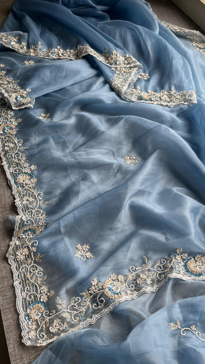 Irafat tissue silk saree partywear sarees