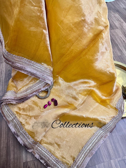 Banarsi tissue weaved saree indian saree