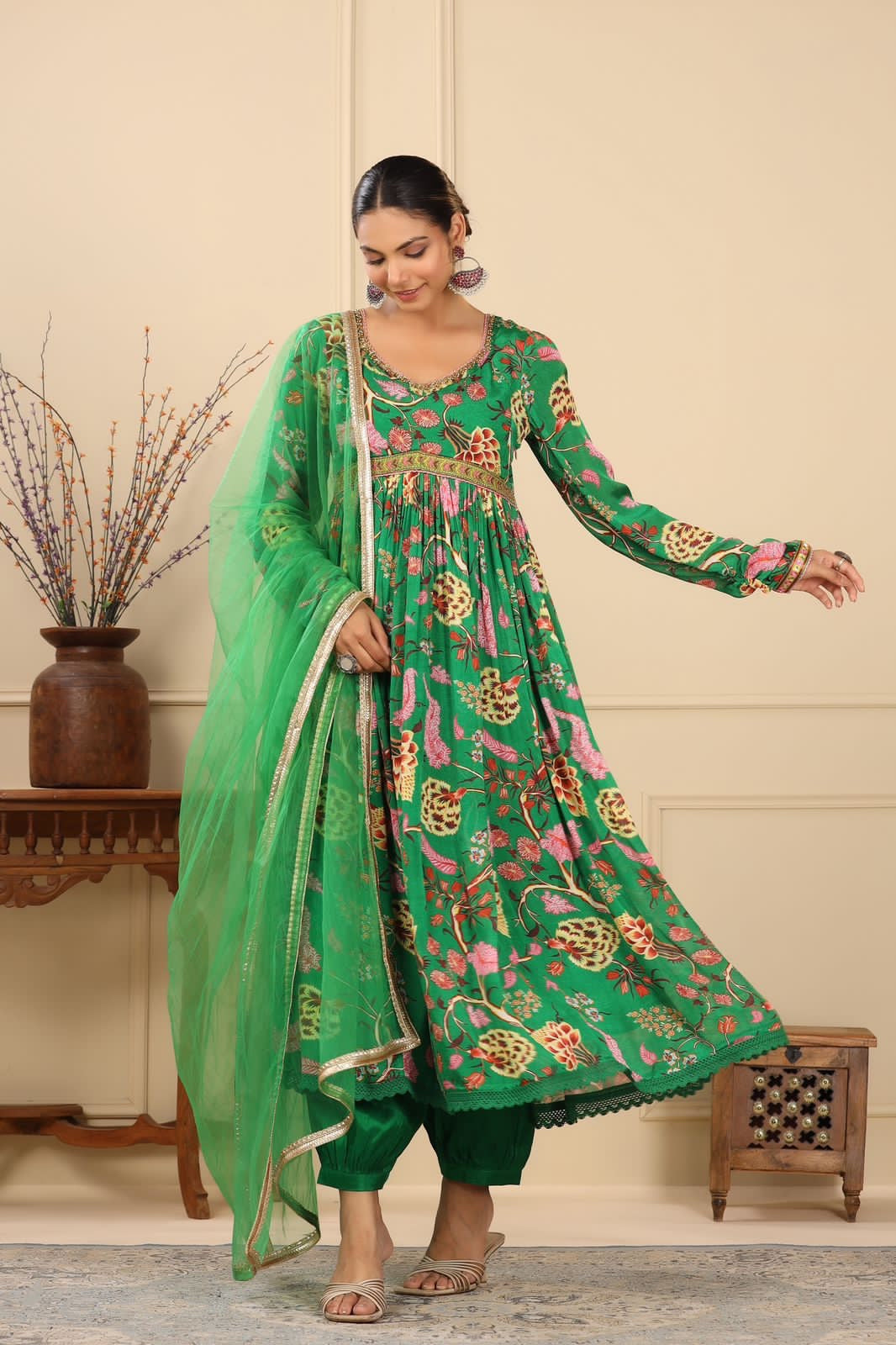 Floral alia inspired salwar kameez