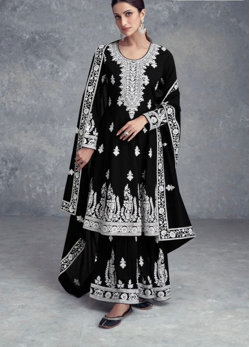 Rahima Dresses Women Dress Indian Pakistani dress - Black Rahima Dresses Women Dress Indian Pakistani dress - Black