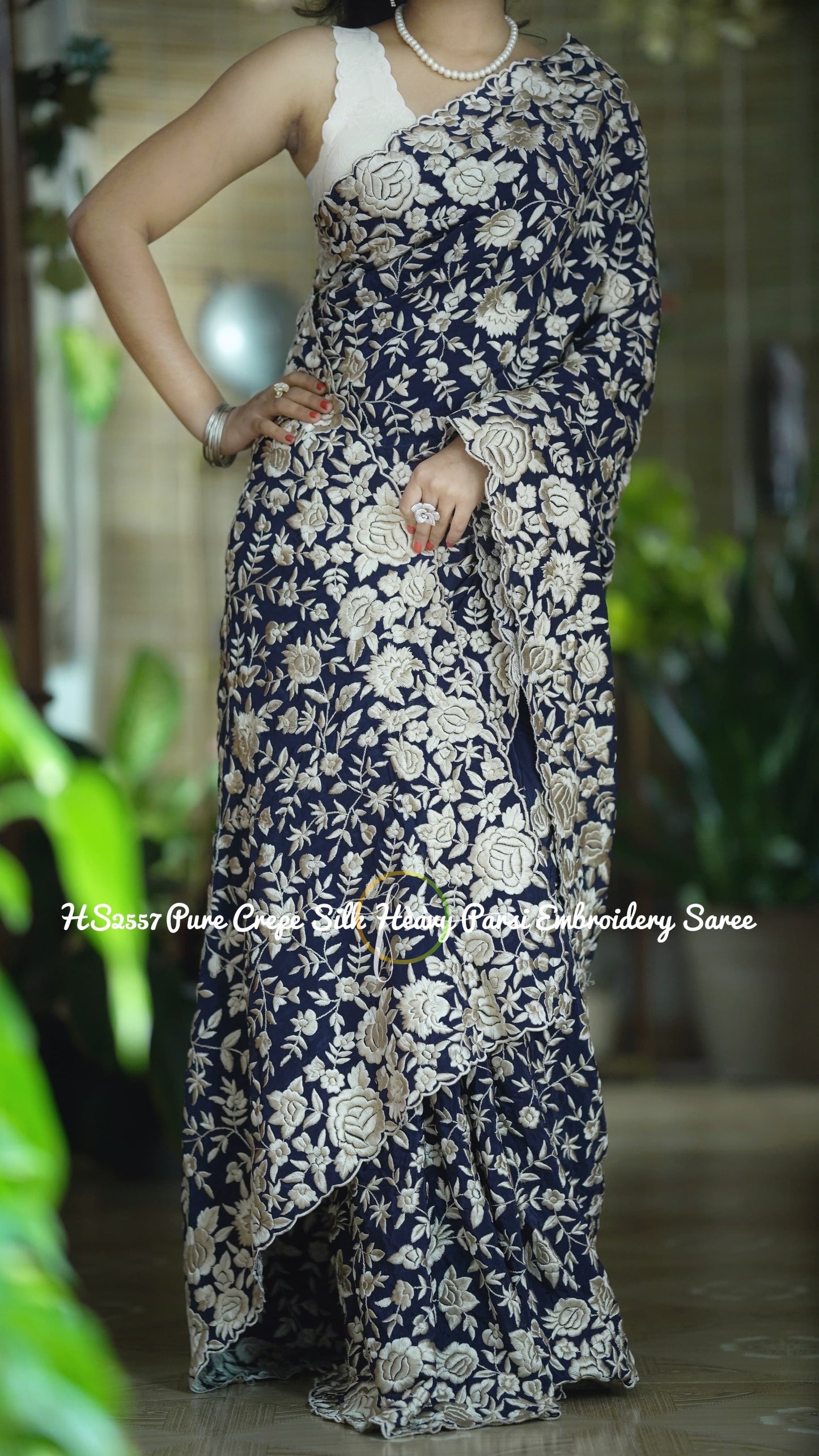 Royal Parsi Exquisite Beautiful Saree