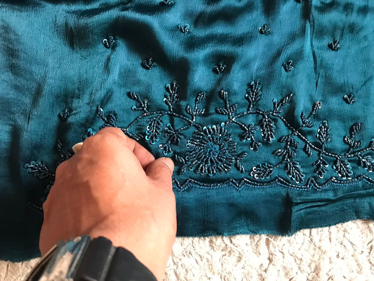 Teal green premium saree Indian saree wedding sarees blouse Partywear sari