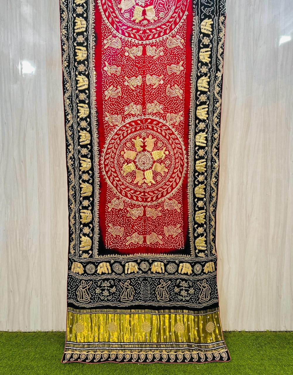 Gajji silk saree handwork saree embroidered sari blouse
