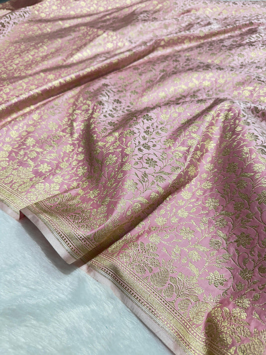 Banarsi handmade saree mashru katan silk saree Indian sari blouse