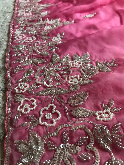 Pink shaded saree luxury shades saree
