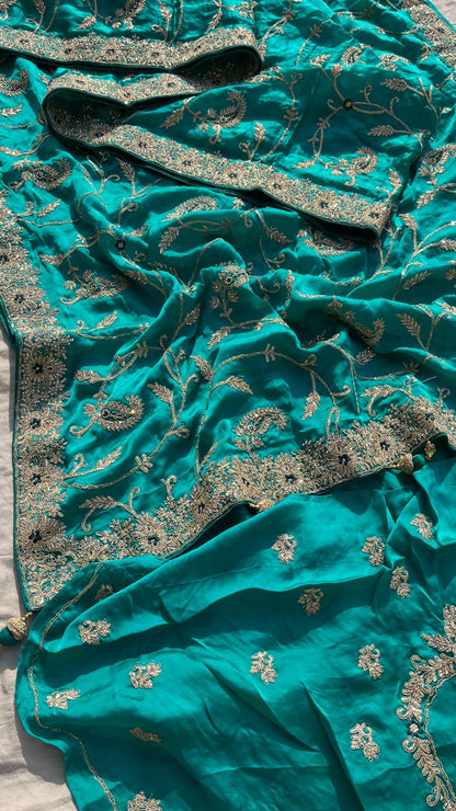 Wedding Gajji silk saree bridal saree