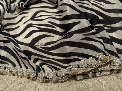 Tigress inspired trendy saree