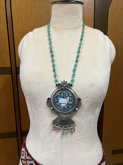 Beaded long Necklace set