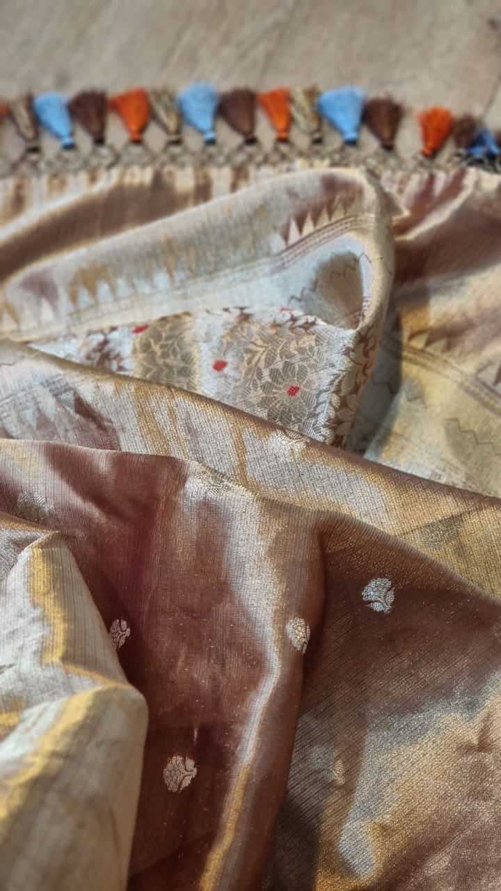 Lavita organza double tissue sarees