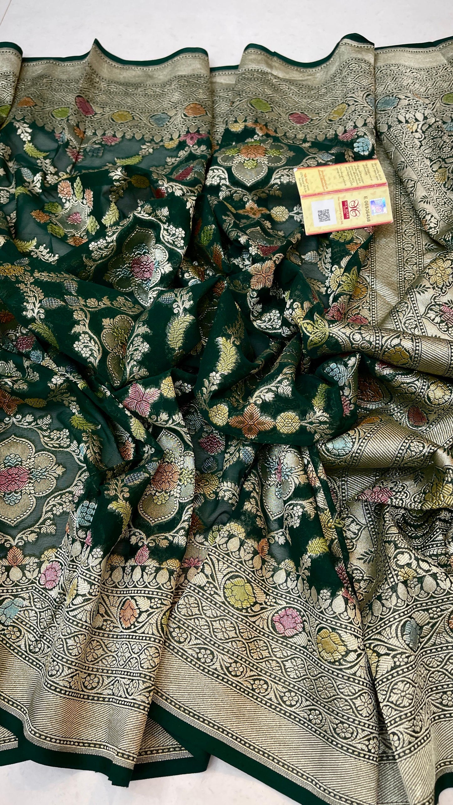 Mahitashi gorgette saree Indian sari blouse