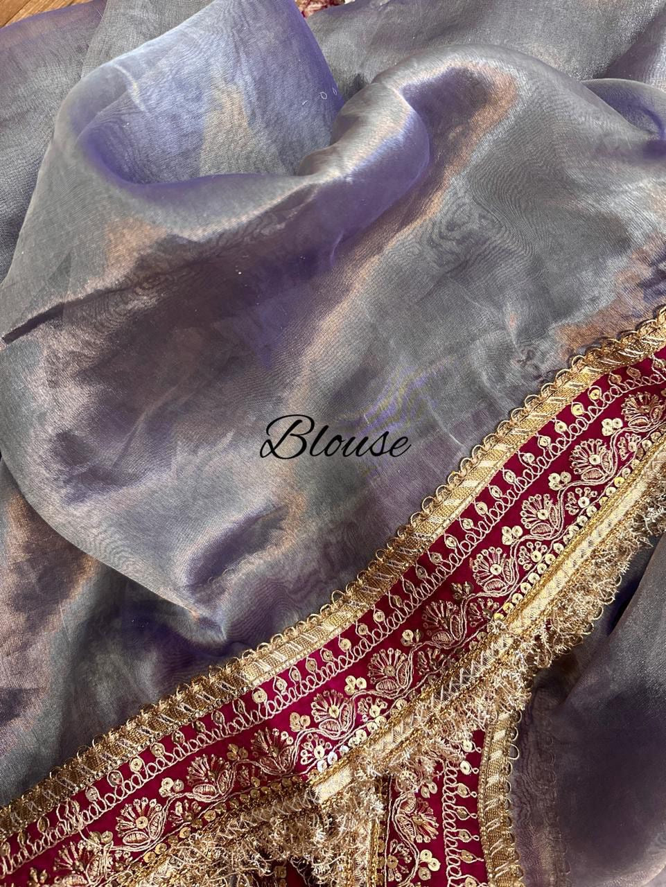 Banarsi tissue weaved saree indian saree