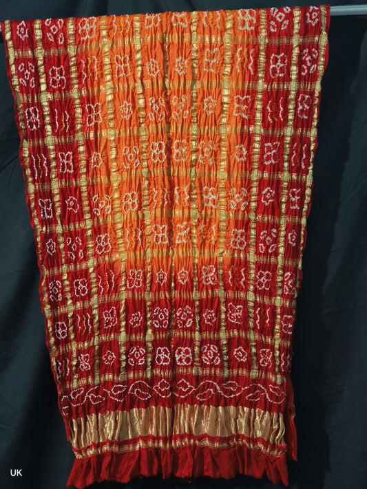 Gajji silk checks dupatta Indian dupatta