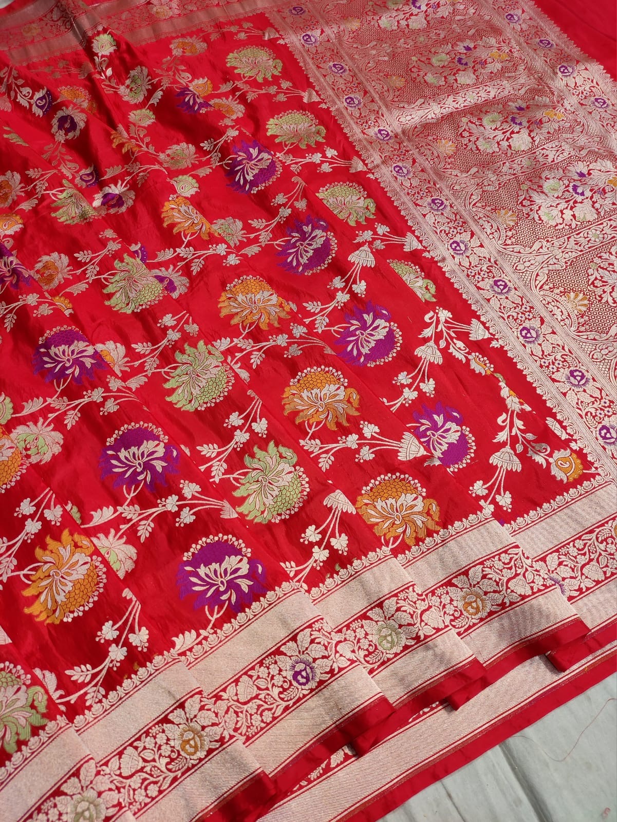 Exclusive Banarsi handloom Katan silk saree
