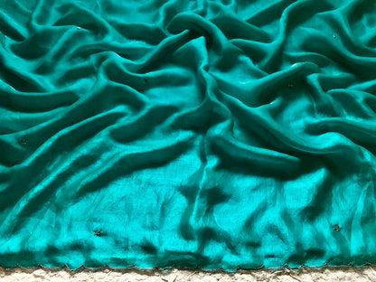 Shimmer tissue silk saree handmade sari blouse