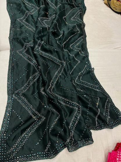 Ivisha sequence Organza Saree partywear sari