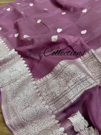 Rozila Banarsi chiffon sarees Indian saree banarsi saree blouse