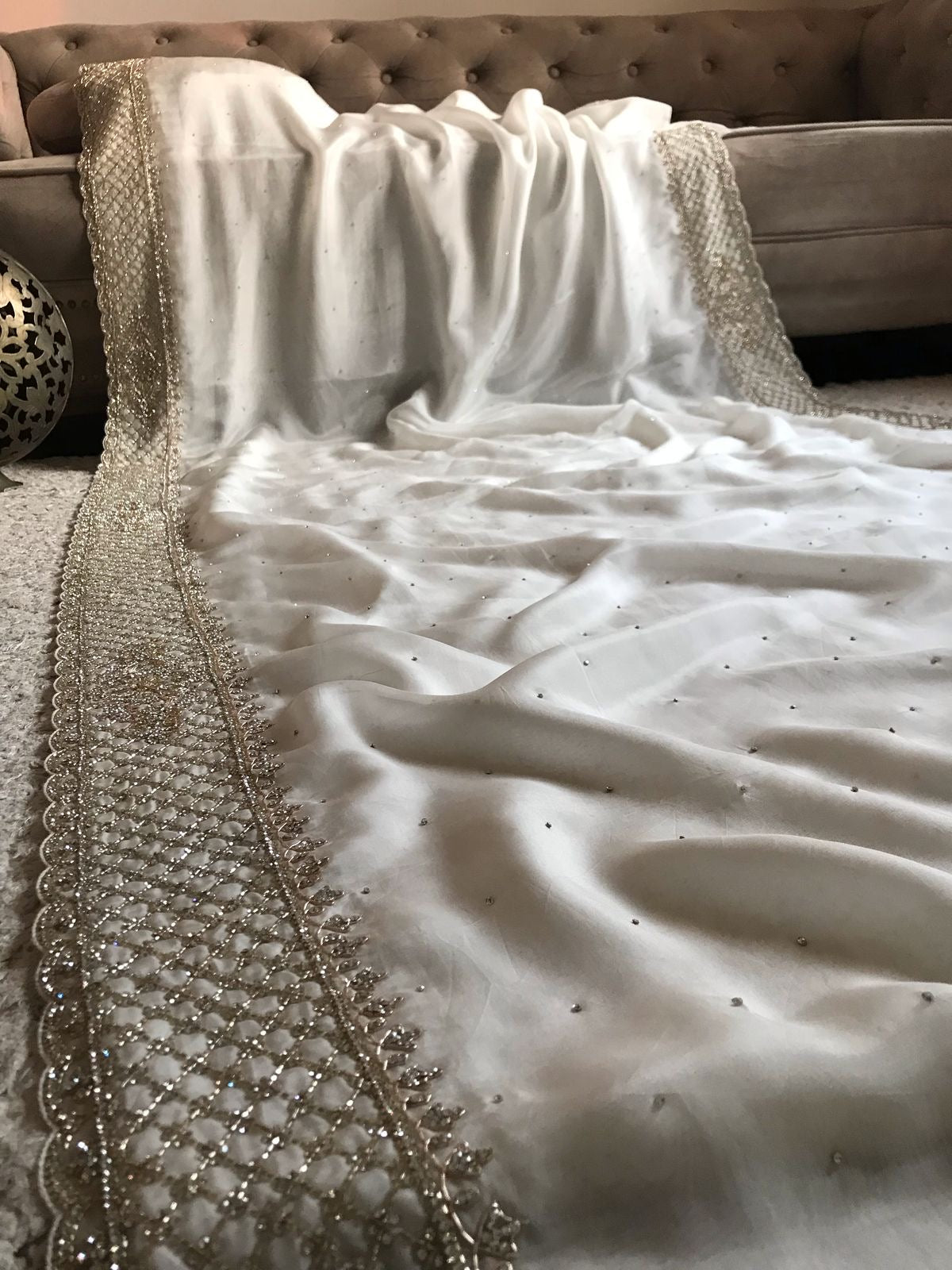 Lavisha Organza silk saree draping saree Beautiful sari blouse