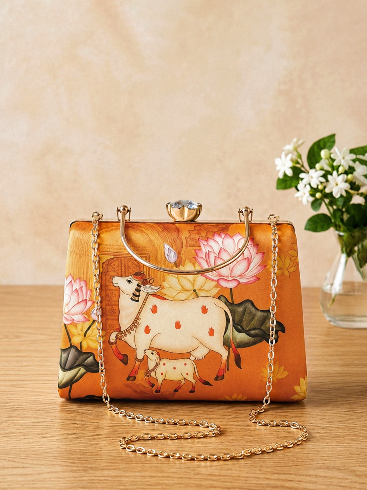 Designer clutch printed clutch Partywear purse