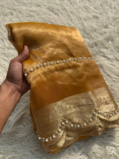 Vazima tissue banarsi saree Indian sarees