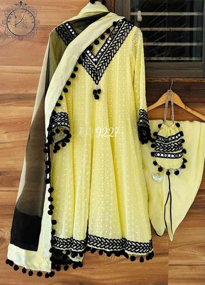 Laknavi georgette Anarkali salwar kameez Indian dress Pakistani dress
