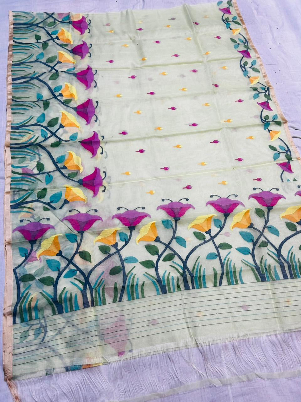 Tulip jamdani tantuj Muslim sarees