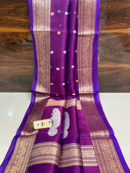 Banarsi kora saree tissue handloom sarees blouse