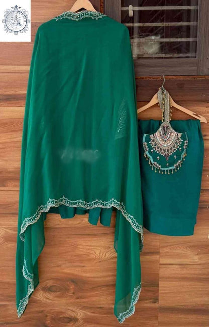 Silk stitched designer dress handmade designer stitched dresses Indian dress