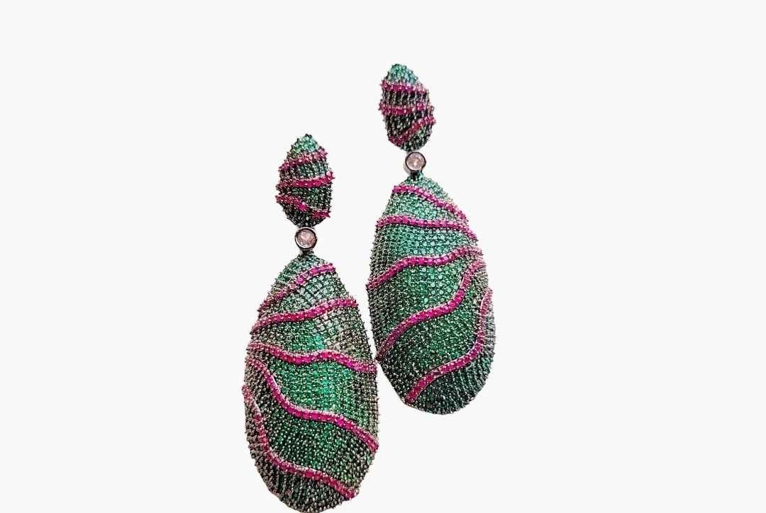 Cocktail earrings beautiful earrings lovely earrings jhumki