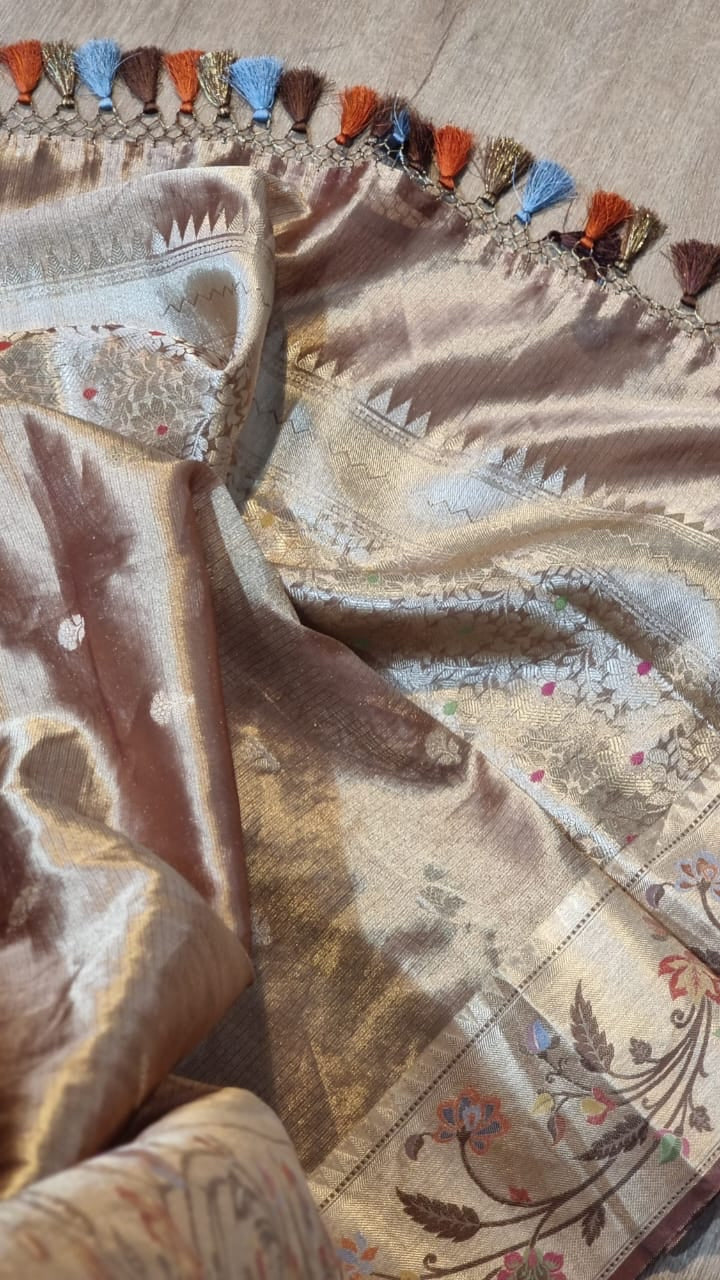 Lavita organza double tissue sarees