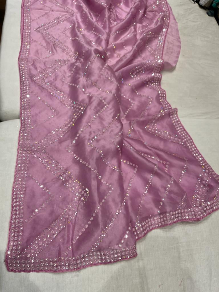 Ivisha sequence Organza Saree partywear sari