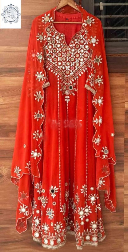 Anarkali dress gorgette stitched salwar suit Indian dresses