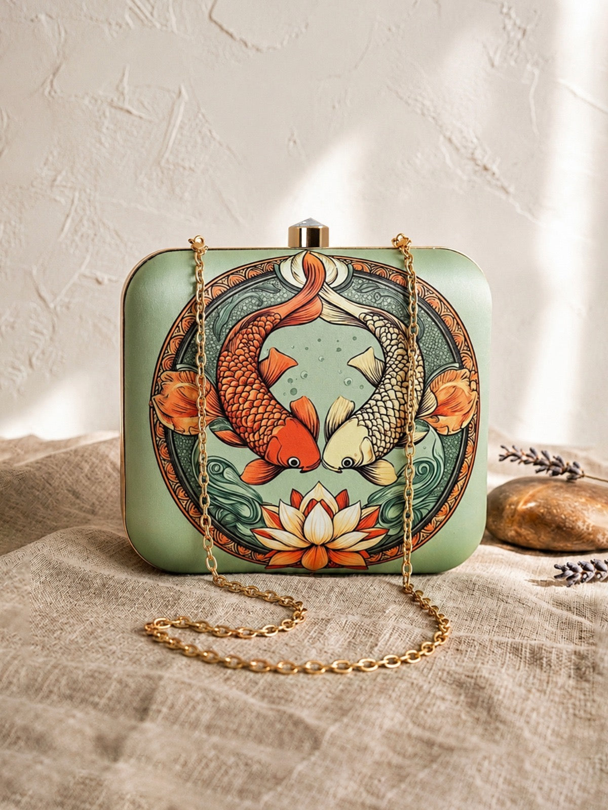 Printed clutch box cocktail purse women purse