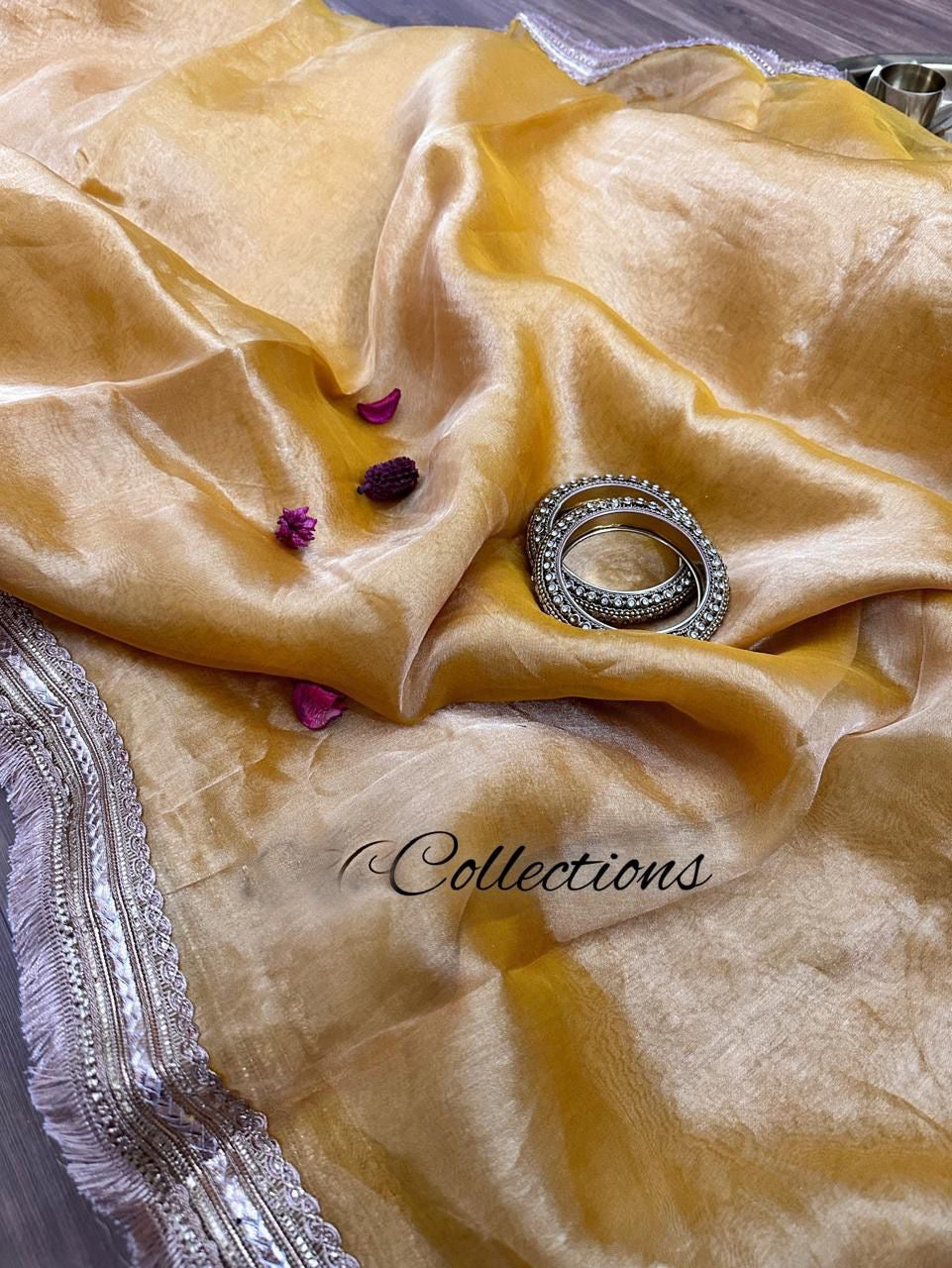 Banarsi tissue weaved saree indian saree