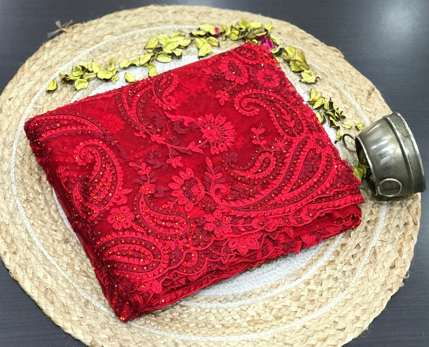 Red bridal saree Partywear saree wedding sari blouse